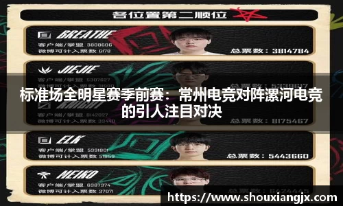 标准场全明星赛季前赛：常州电竞对阵漯河电竞的引人注目对决